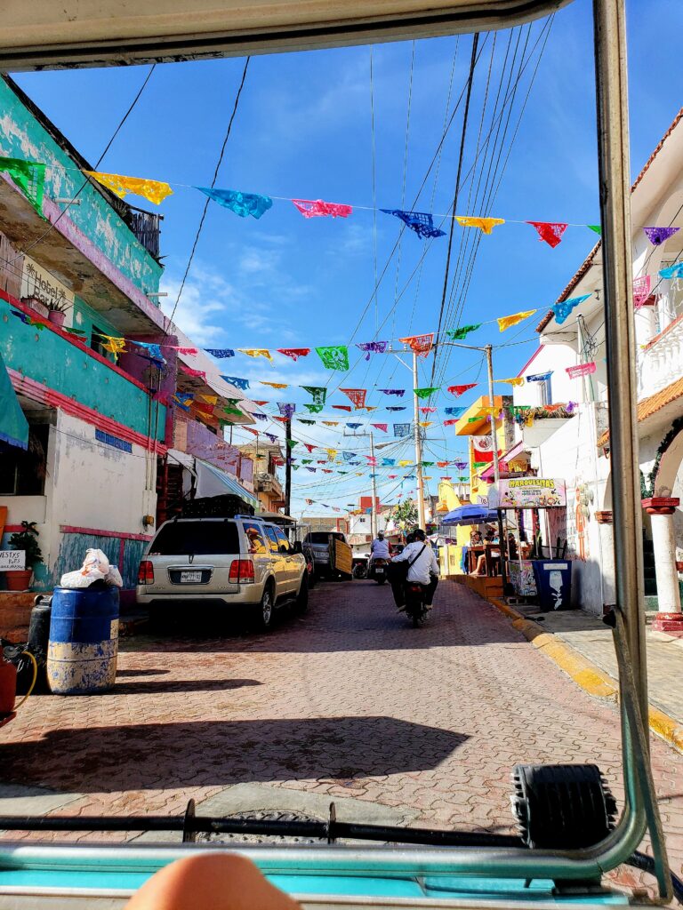 a photo of a street in Isla Mujeres Mexico