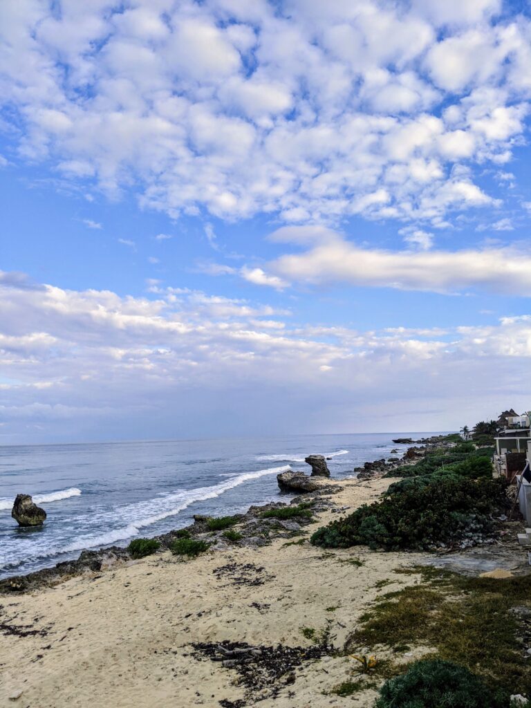 a photo of a beach on the east side of Isla Mujeres